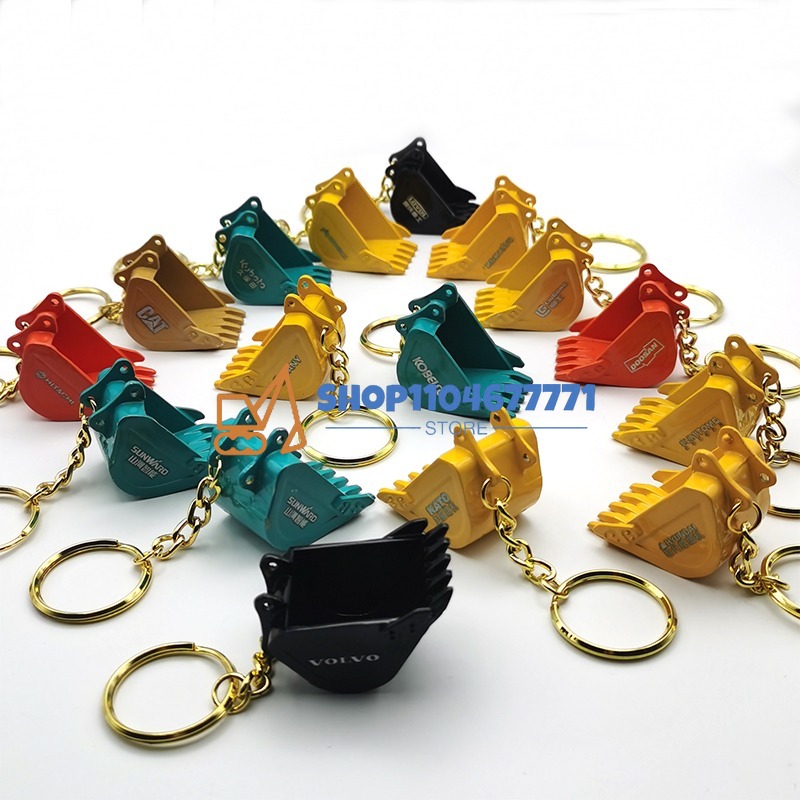 Heavy Equipment Key Ring - Брелок с ведром для ключей Kobelco