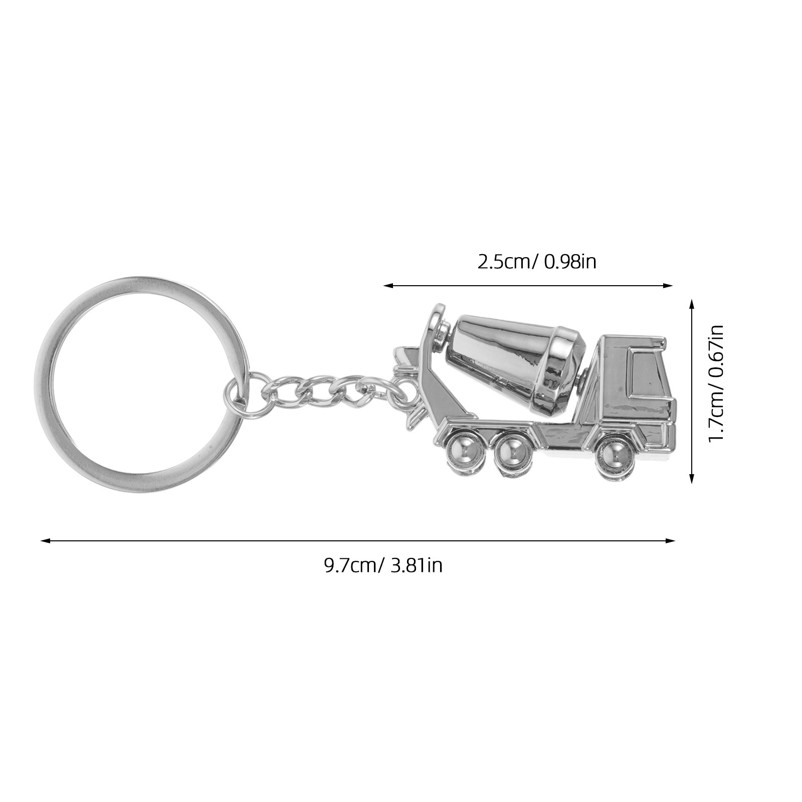Брелок из сплава в виде 3D-мод – обзор и цена Heavy Equipment Key Ring